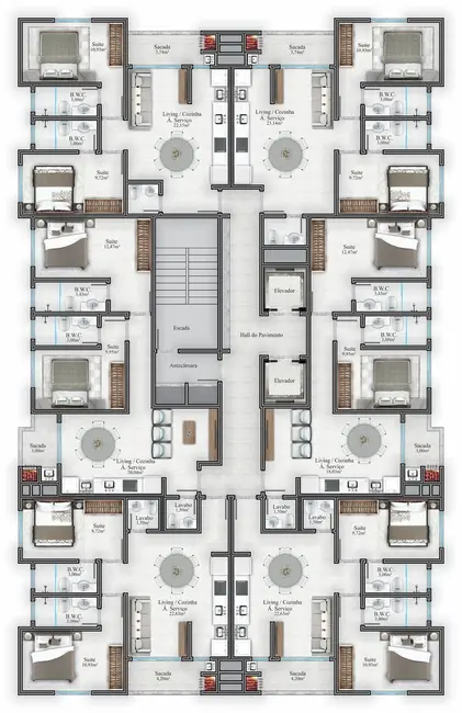 Foto 3 de Apartamento com 2 quartos à venda em Itapema - SC