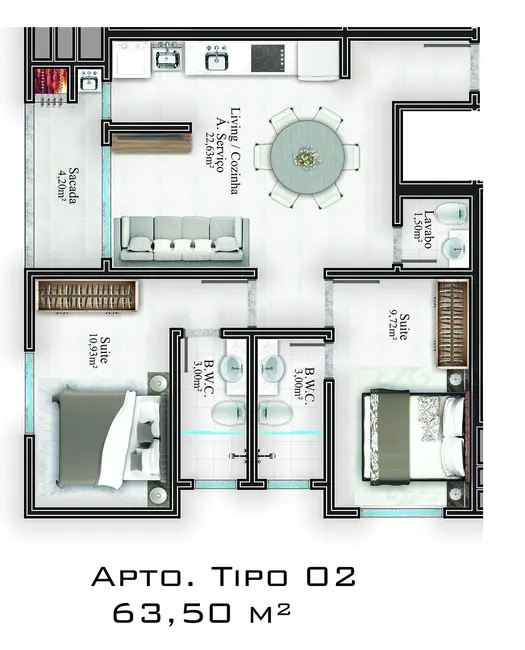 Foto 9 de Apartamento com 2 quartos à venda em Itapema - SC