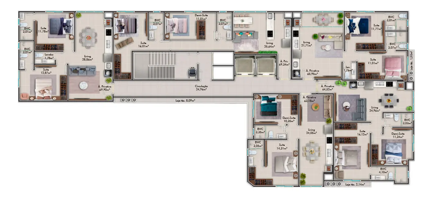 Foto 3 de Apartamento com 2 quartos à venda em Itapema - SC