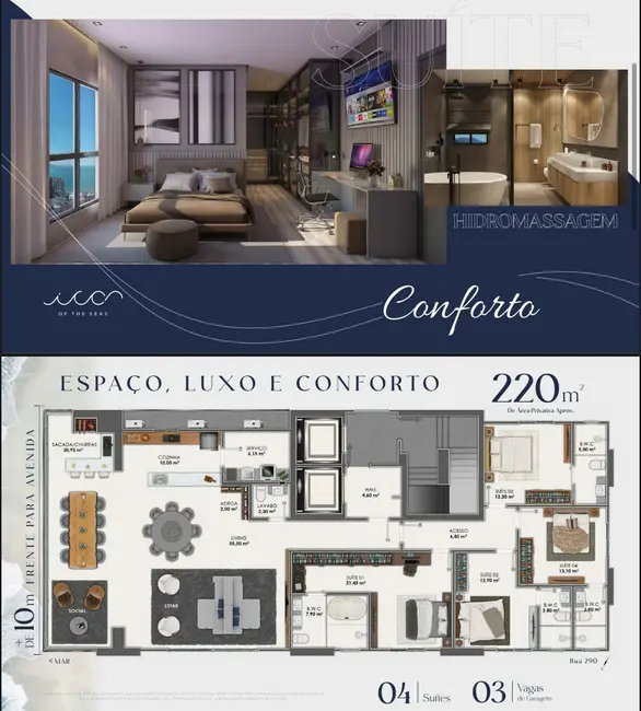 Foto 4 de Apartamento com 4 quartos à venda em Meia Praia, Itapema - SC