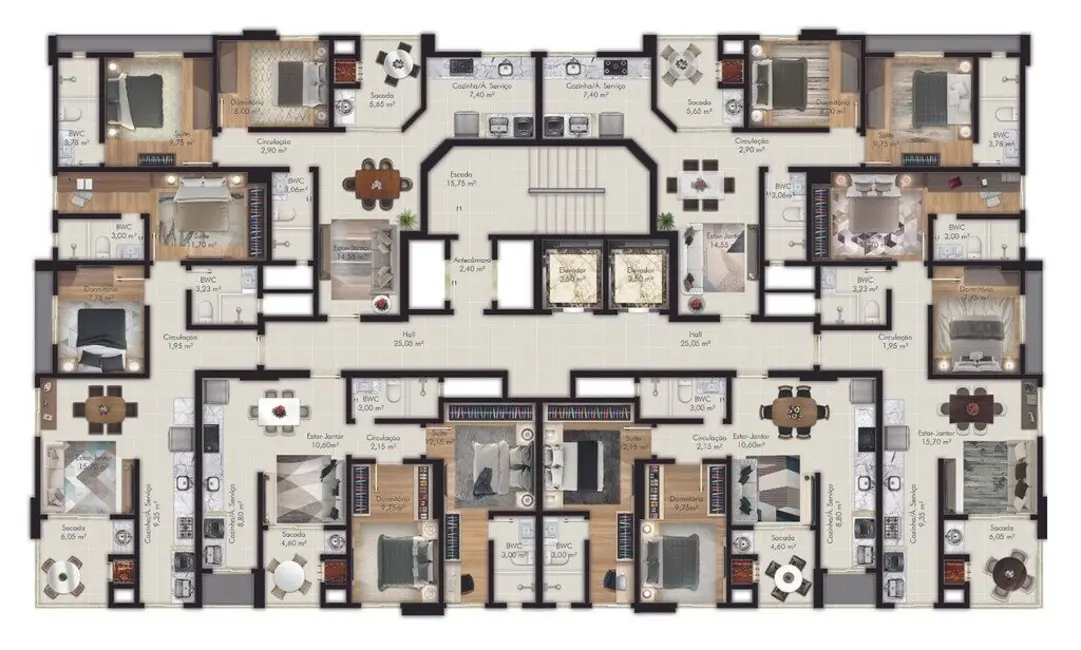 Foto 2 de Apartamento com 2 quartos à venda em Itapema - SC