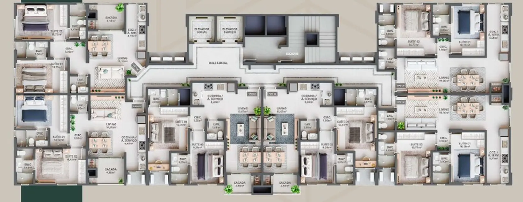 Foto 2 de Apartamento com 2 quartos à venda em Itapema - SC