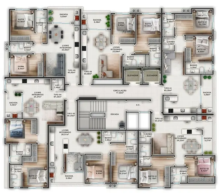 Foto 4 de Apartamento com 1 quarto à venda em Itapema - SC