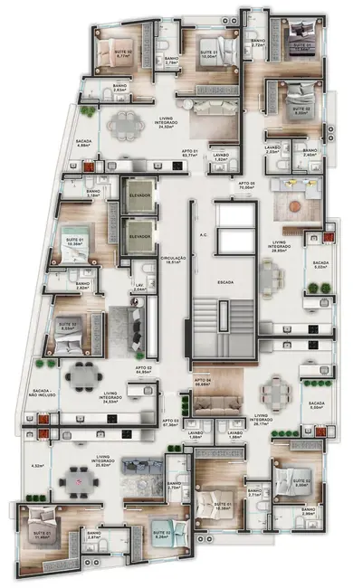 Foto 5 de Apartamento com 1 quarto à venda em Itapema - SC
