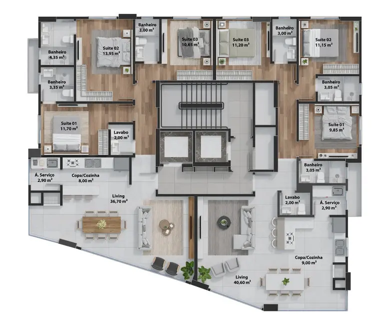 Foto 3 de Apartamento com 4 quartos à venda em Centro, Itapema - SC