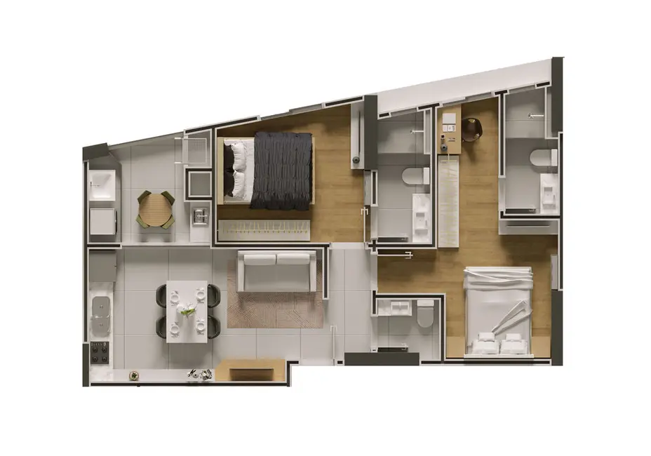 Apartamento com 2 quartos à venda em Itapema - SC - imagem 2 Foto 2 de Apartamento com 2 quartos à venda em Itapema - SC