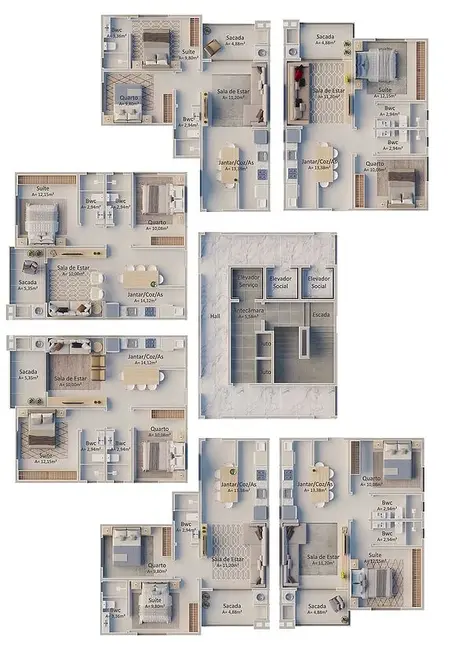 Foto 1 de Apartamento com 2 quartos à venda em Itapema - SC