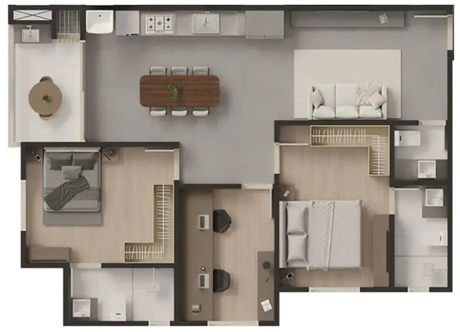 Apartamento com 2 quartos à venda em Itapema - SC - imagem 2 Foto 2 de Apartamento com 2 quartos à venda em Itapema - SC