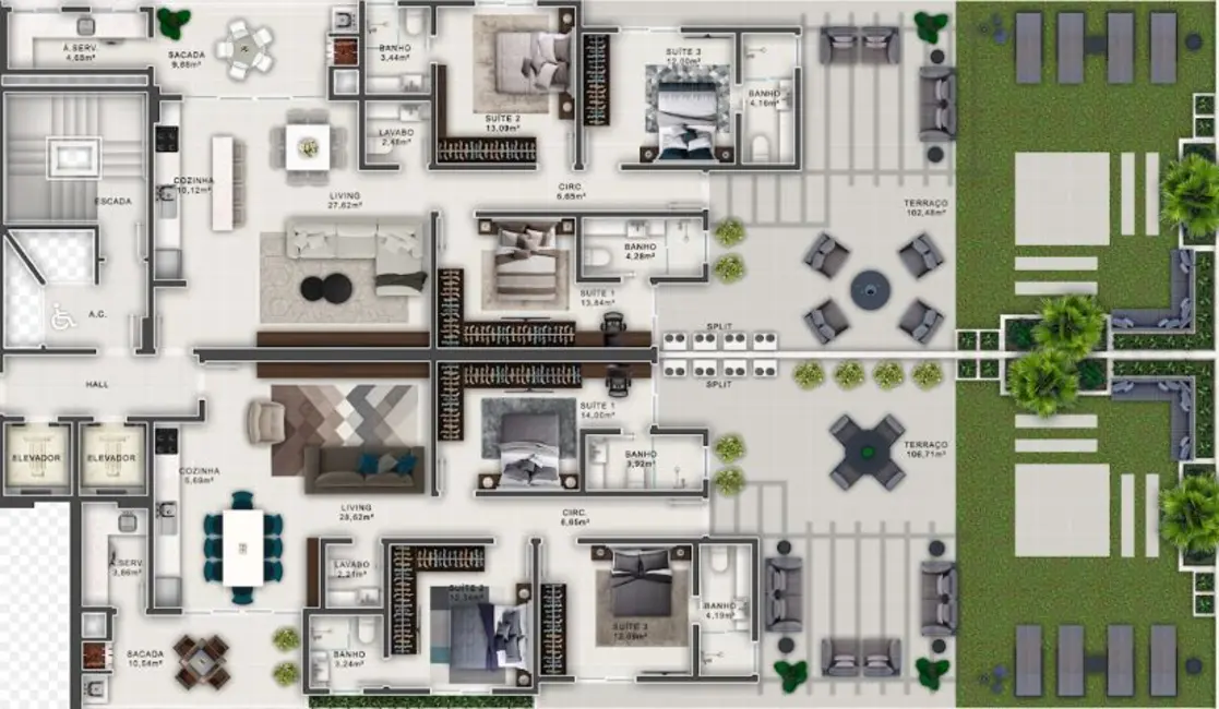 Foto 1 de Apartamento com 3 quartos à venda em Meia Praia, Itapema - SC