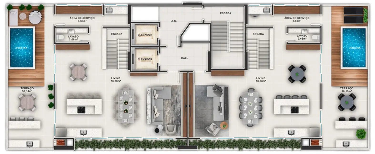 Foto 3 de Apartamento com 3 quartos à venda em Centro, Balneario Camboriu - SC
