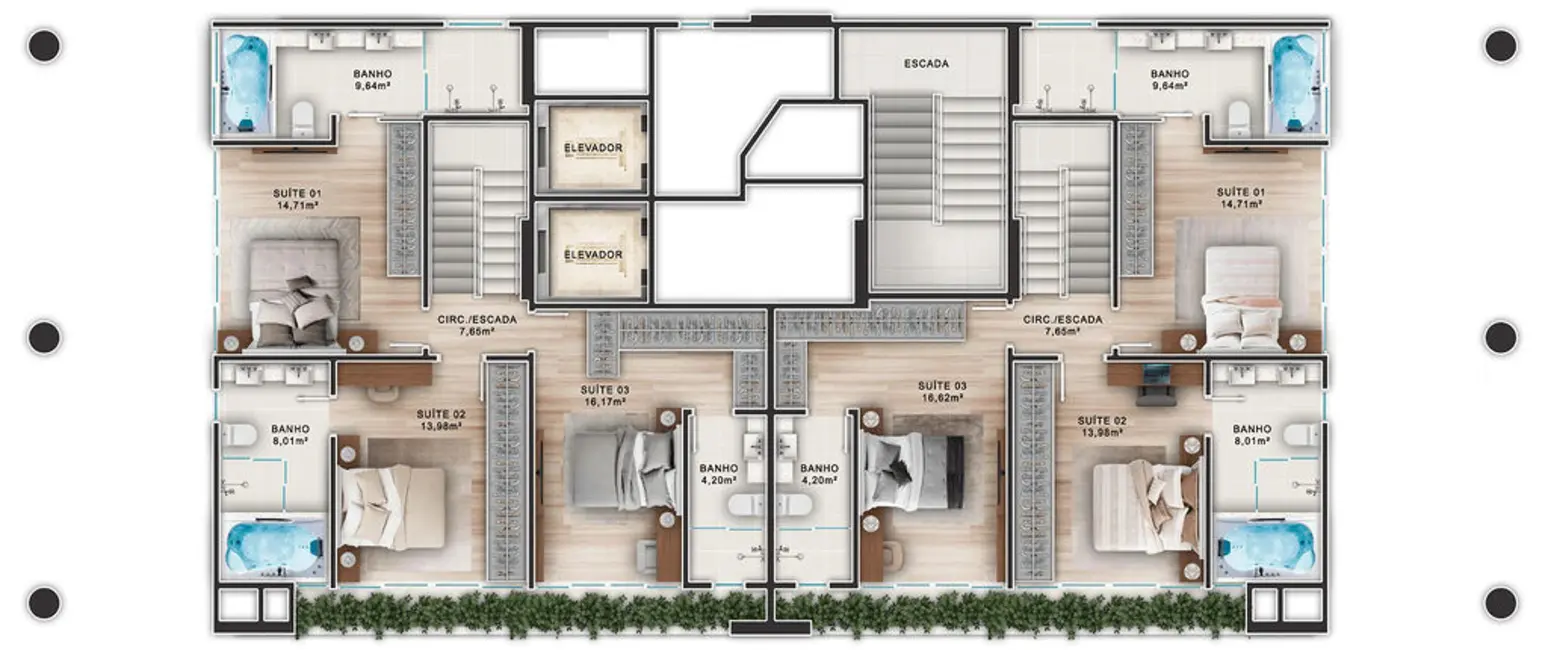 Foto 5 de Apartamento com 3 quartos à venda em Centro, Balneario Camboriu - SC