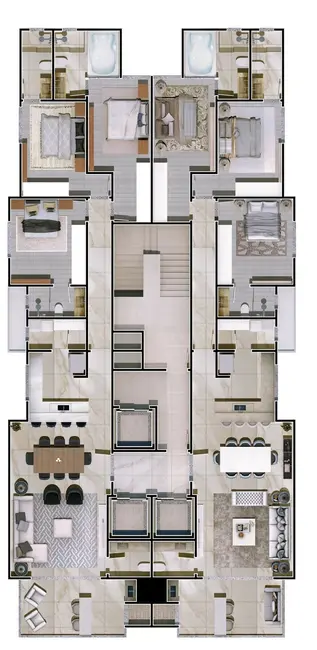 Foto 4 de Apartamento com 3 quartos à venda em Centro, Itapema - SC