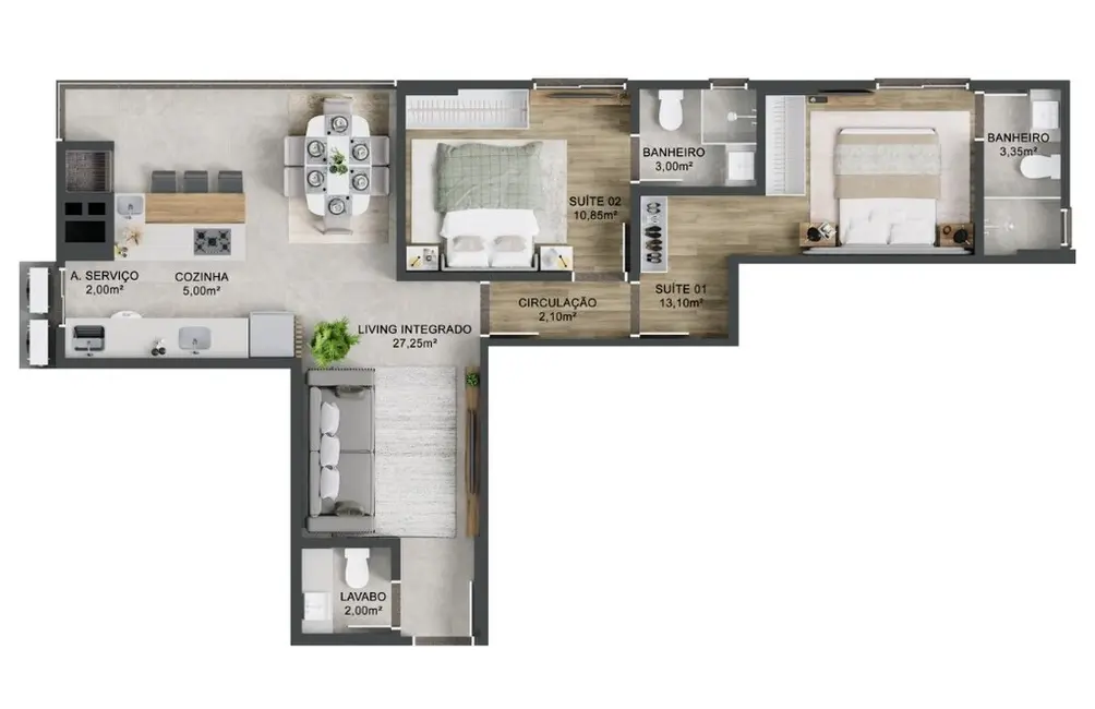 Foto 6 de Apartamento com 2 quartos à venda em Porto Belo - SC