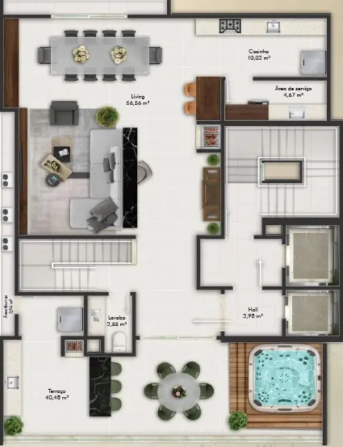 Foto 3 de Apartamento com 3 quartos à venda em Meia Praia, Itapema - SC