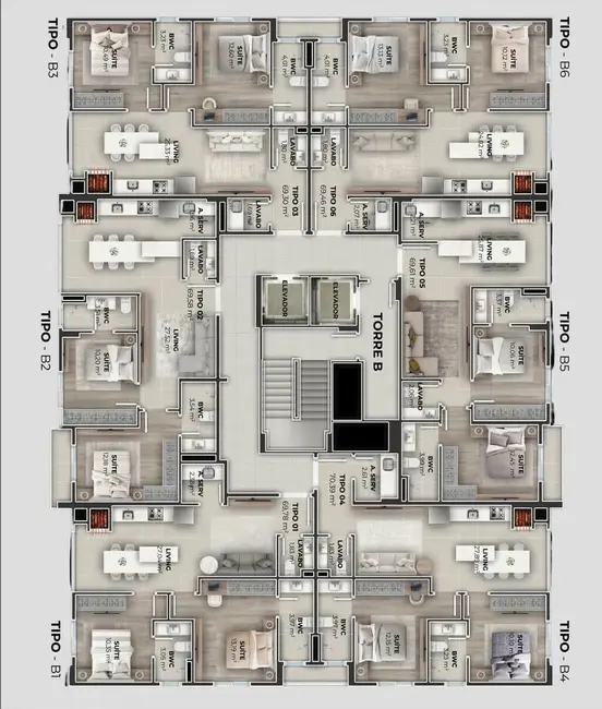 Apartamento com 2 quartos à venda em Itapema - SC - imagem 5 Foto 5 de Apartamento com 2 quartos à venda em Itapema - SC