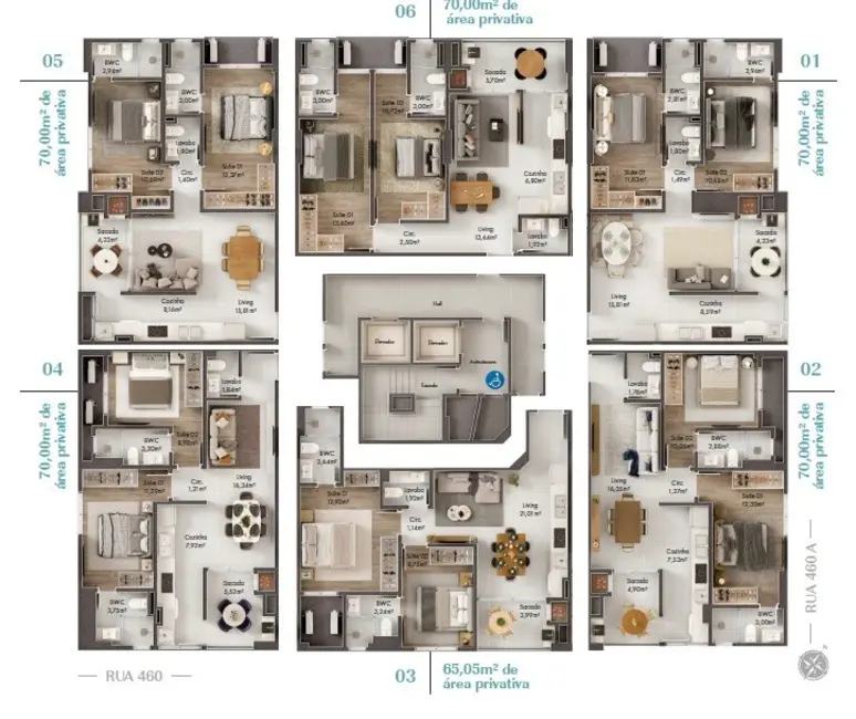 Foto 3 de Apartamento com 2 quartos à venda em Itapema - SC