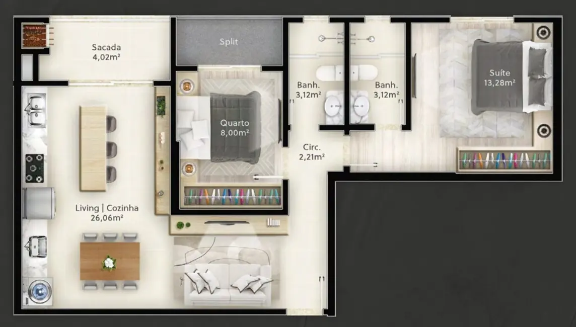 Foto 8 de Apartamento com 2 quartos à venda em Itapema - SC