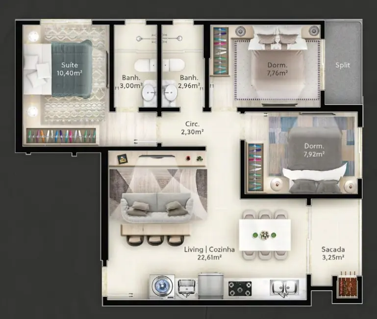 Foto 4 de Apartamento com 2 quartos à venda em Itapema - SC
