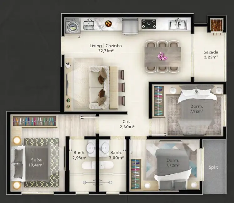 Foto 5 de Apartamento com 2 quartos à venda em Itapema - SC