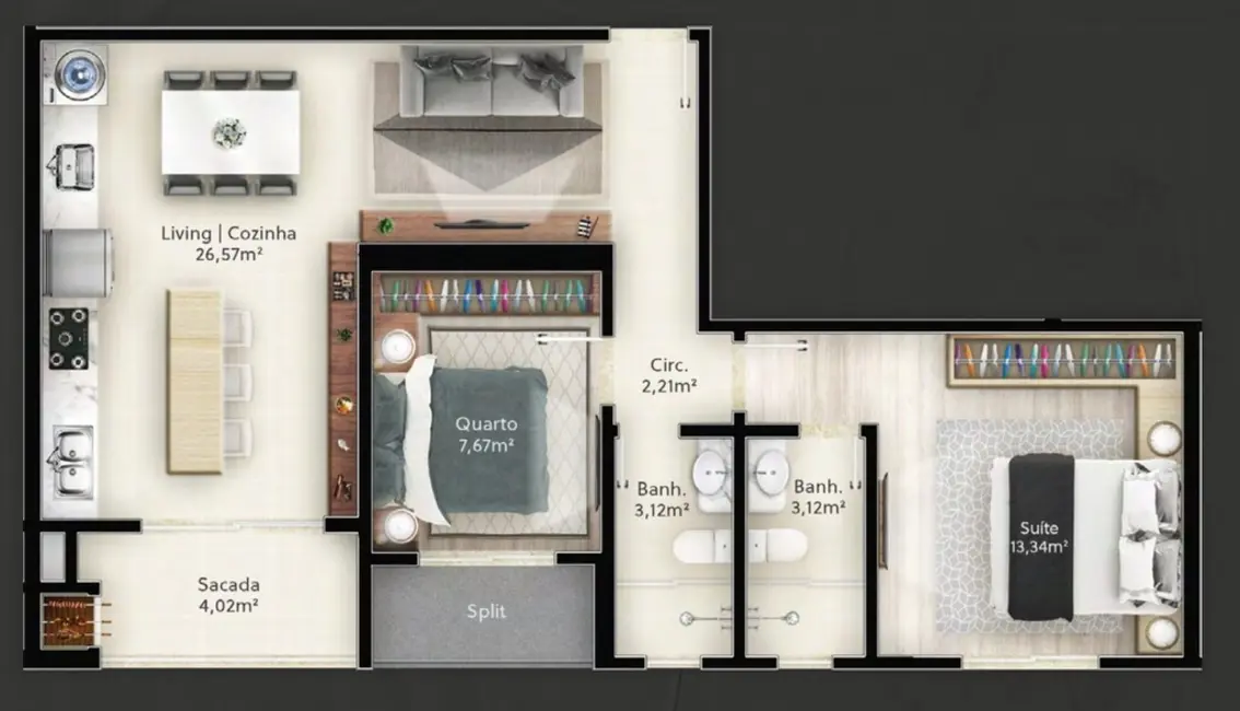 Foto 7 de Apartamento com 2 quartos à venda em Itapema - SC