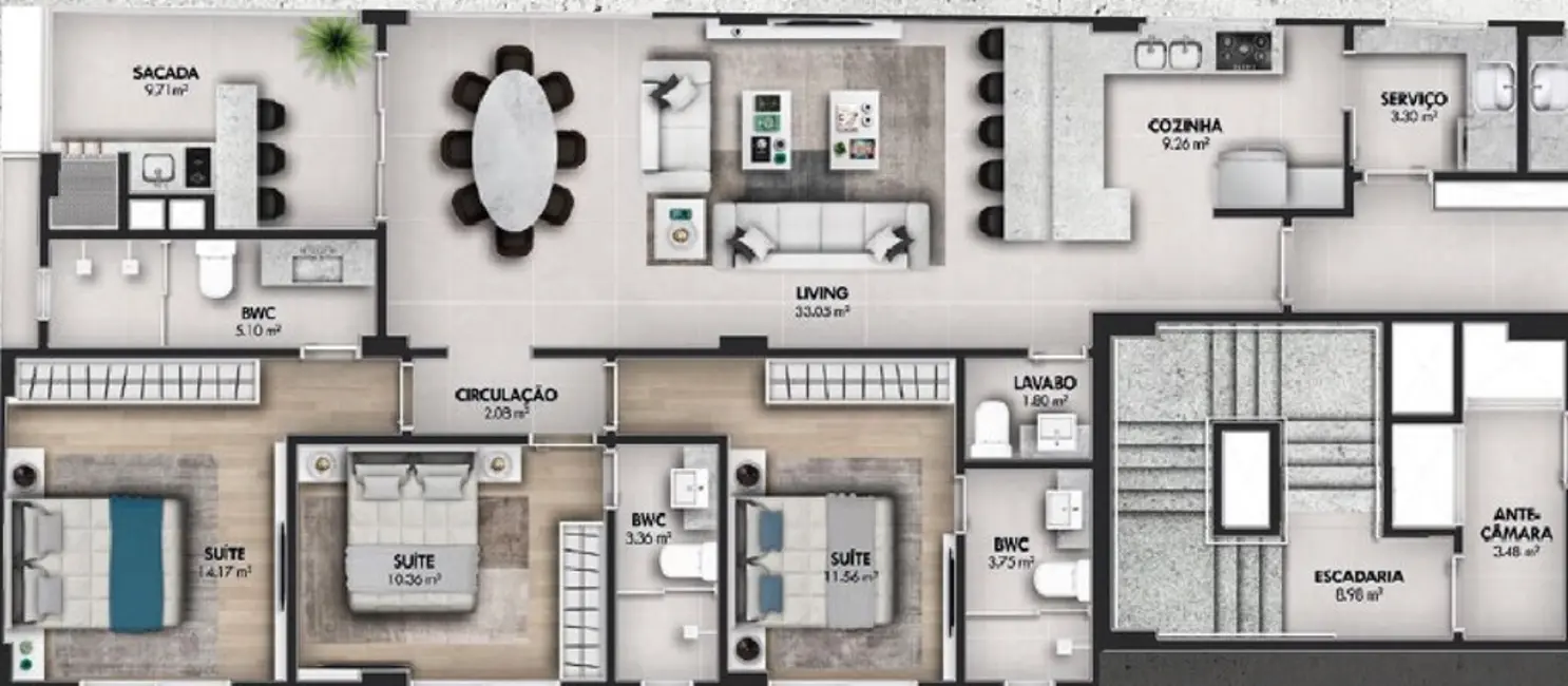 Foto 2 de Apartamento com 3 quartos à venda em Centro, Itapema - SC