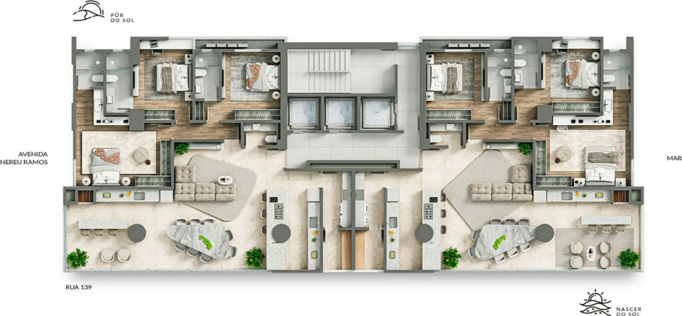 Foto 2 de Apartamento com 3 quartos à venda em Centro, Itapema - SC