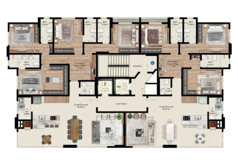 Apartamento com 4 quartos à venda em Meia Praia, Itapema - SC - imagem 2 Foto 2 de Apartamento com 4 quartos à venda em Meia Praia, Itapema - SC