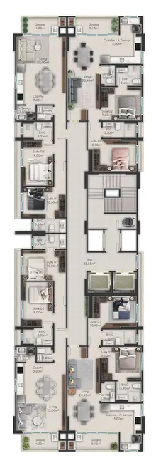 Foto 2 de Apartamento com 2 quartos à venda em Itapema - SC