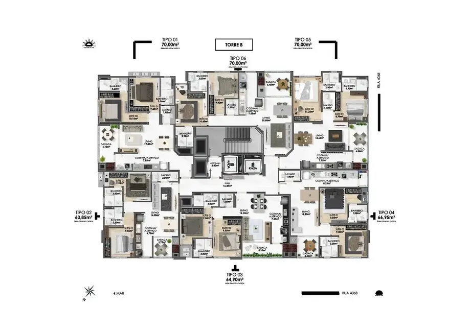 Foto 3 de Apartamento com 2 quartos à venda em Itapema - SC