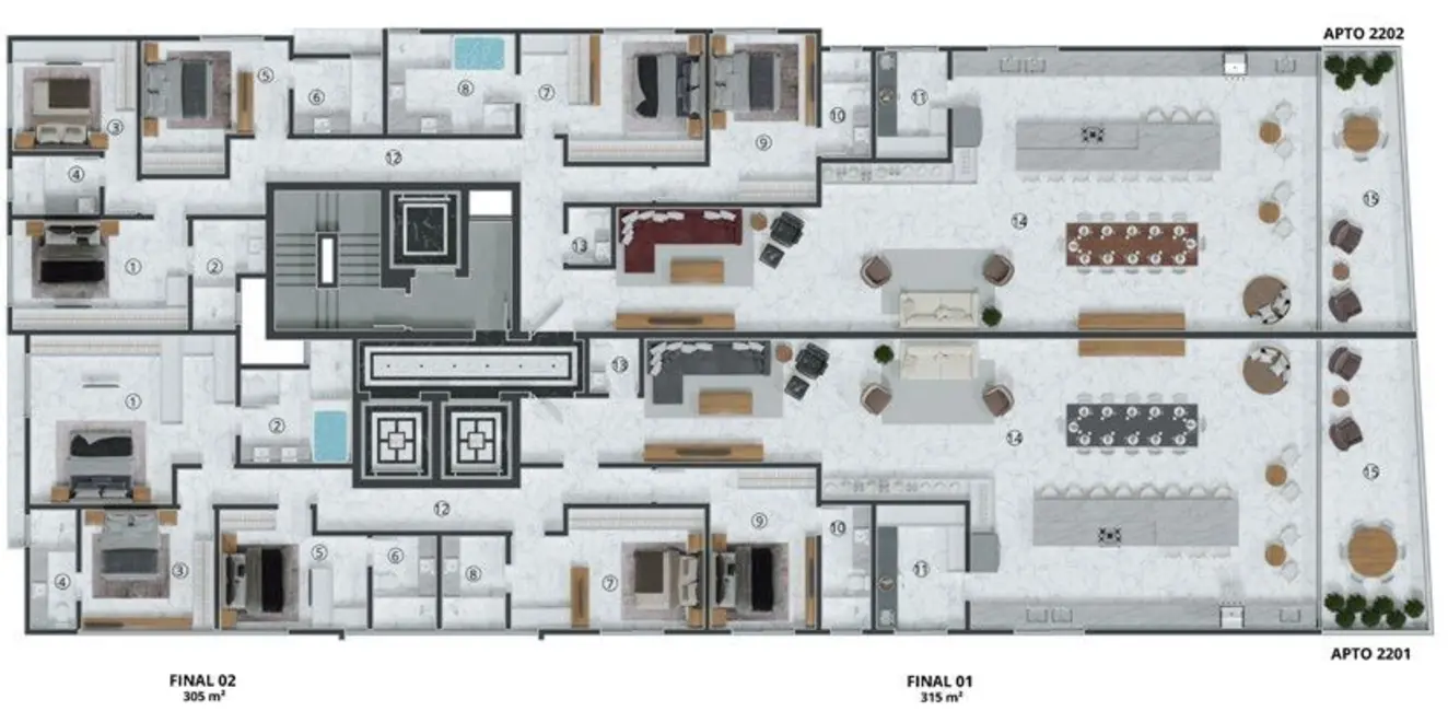 Foto 4 de Apartamento com 4 quartos à venda em Meia Praia, Itapema - SC