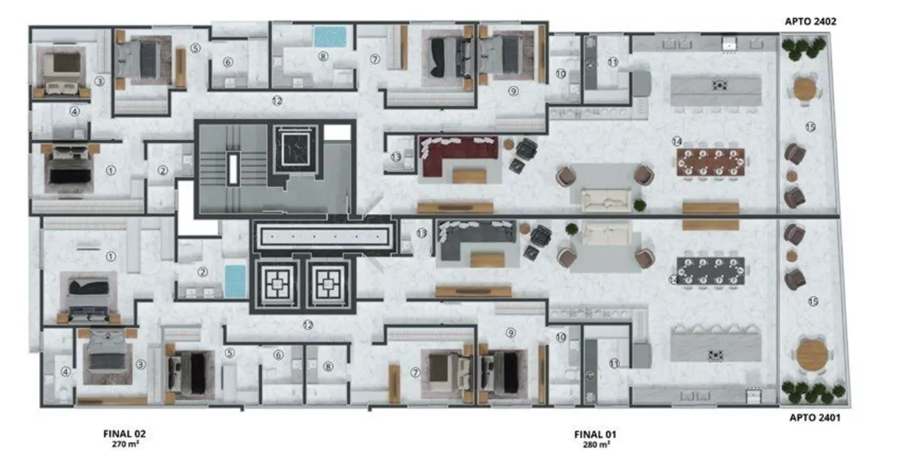Foto 8 de Apartamento com 4 quartos à venda em Meia Praia, Itapema - SC
