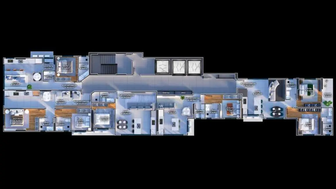 Foto 3 de Apartamento com 1 quarto à venda em Meia Praia, Itapema - SC