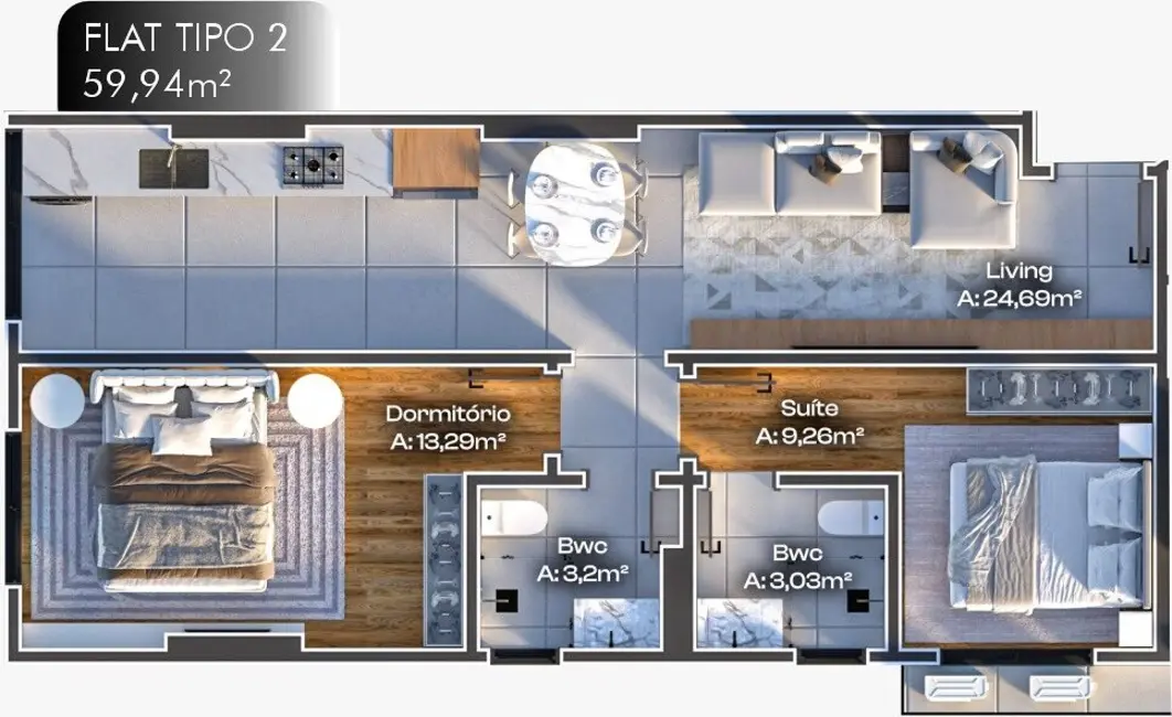 Foto 7 de Apartamento com 1 quarto à venda em Meia Praia, Itapema - SC