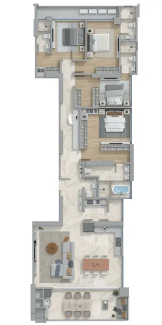 Apartamento com 4 quartos à venda em Centro, Itapema - SC - imagem 6 Foto 6 de Apartamento com 4 quartos à venda em Centro, Itapema - SC
