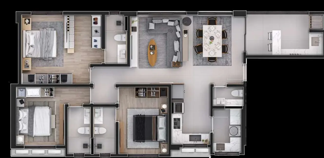 Foto 4 de Apartamento com 3 quartos à venda em Centro, Itapema - SC