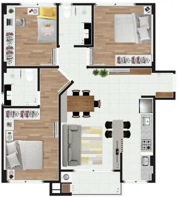 Foto 6 de Apartamento com 3 quartos à venda em Carvoeira, Florianopolis - SC