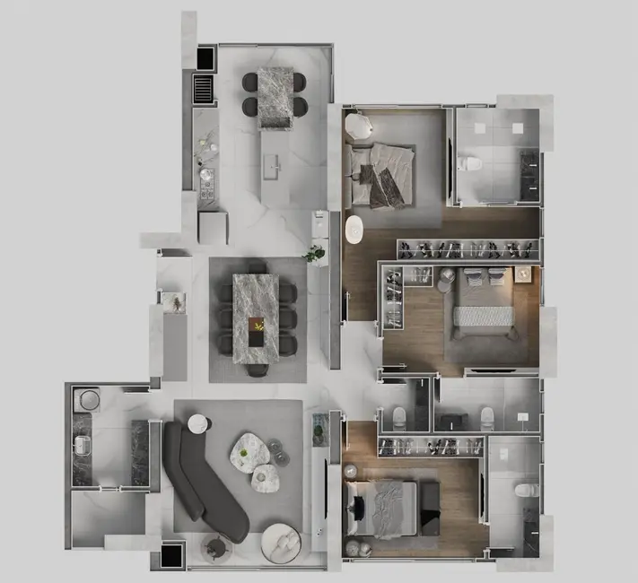 Foto 2 de Apartamento com 3 quartos à venda em Centro, Balneario Camboriu - SC