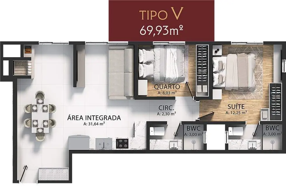 Foto 7 de Apartamento com 2 quartos à venda em Itapema - SC