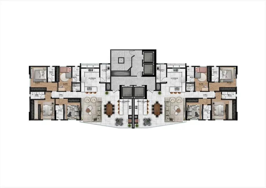 Foto 4 de Apartamento com 4 quartos à venda em Centro, Balneario Camboriu - SC