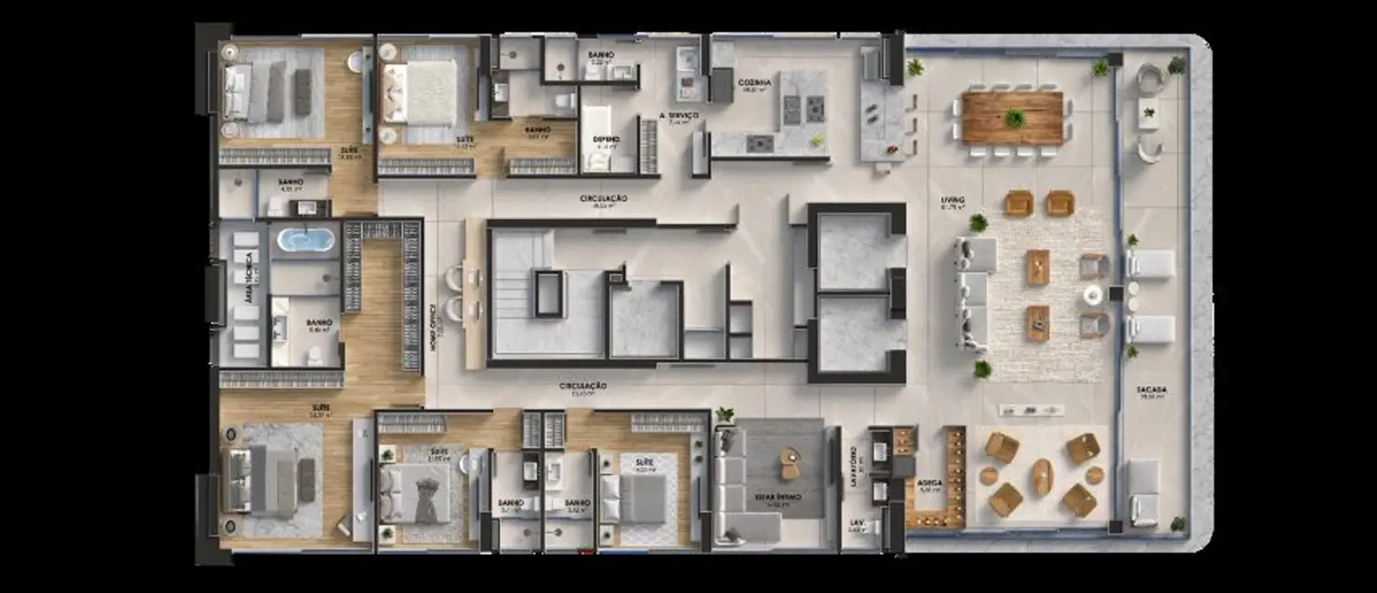 Foto 9 de Apartamento com 4 quartos à venda em Meia Praia, Itapema - SC