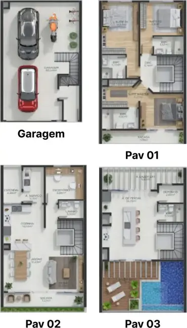 Foto 4 de Casa com 4 quartos à venda em Bombinhas - SC