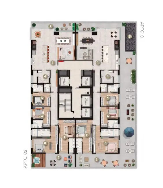 Foto 4 de Apartamento com 4 quartos à venda em Centro, Itapema - SC
