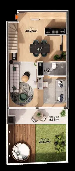 Foto 5 de Casa com 1 quarto à venda em Cachoeira do Bom Jesus, Florianopolis - SC