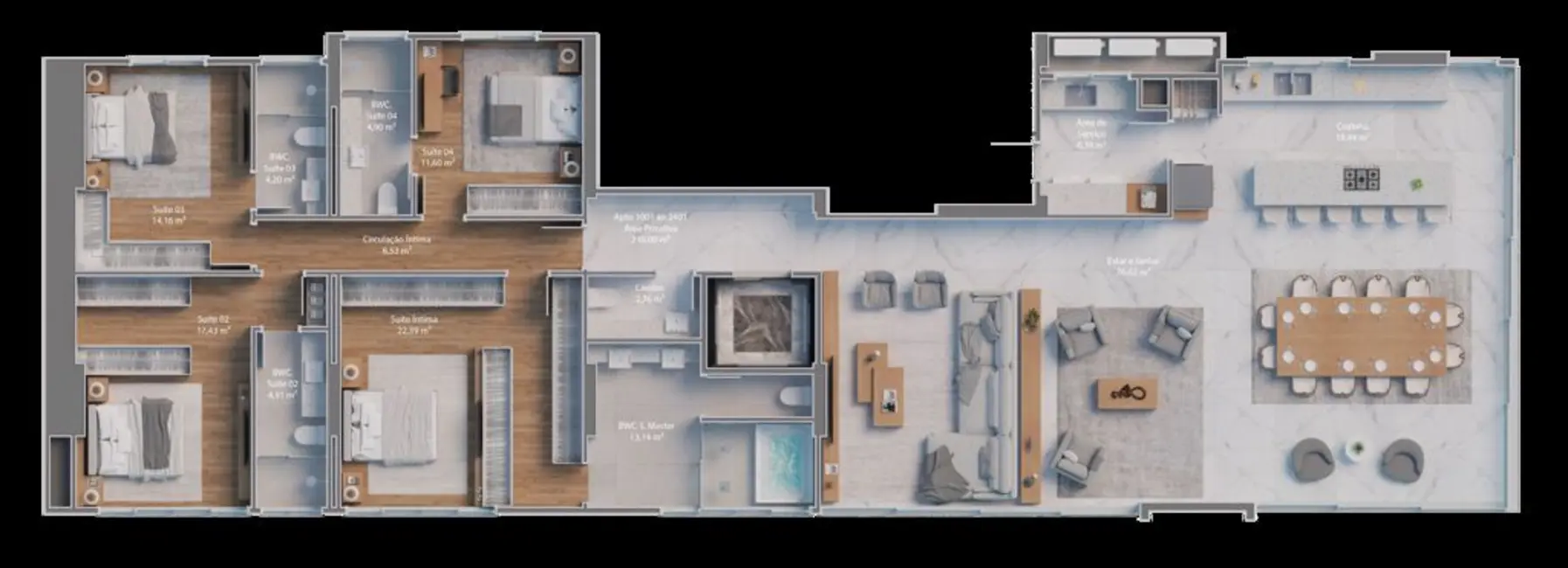 Foto 7 de Apartamento com 4 quartos à venda em Meia Praia, Itapema - SC