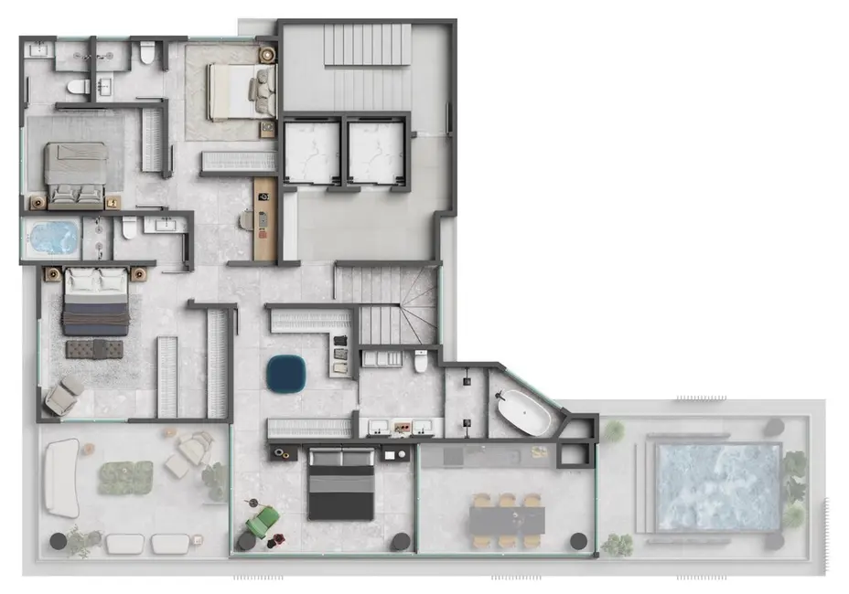 Foto 8 de Apartamento com 4 quartos à venda em Meia Praia, Itapema - SC