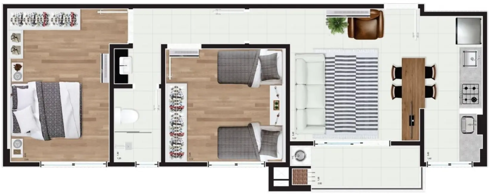 Foto 6 de Apartamento com 1 quarto à venda em Carvoeira, Florianopolis - SC