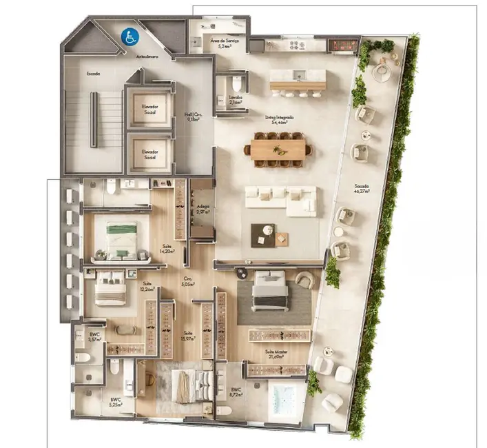 Foto 8 de Apartamento com 4 quartos à venda em Itapema - SC