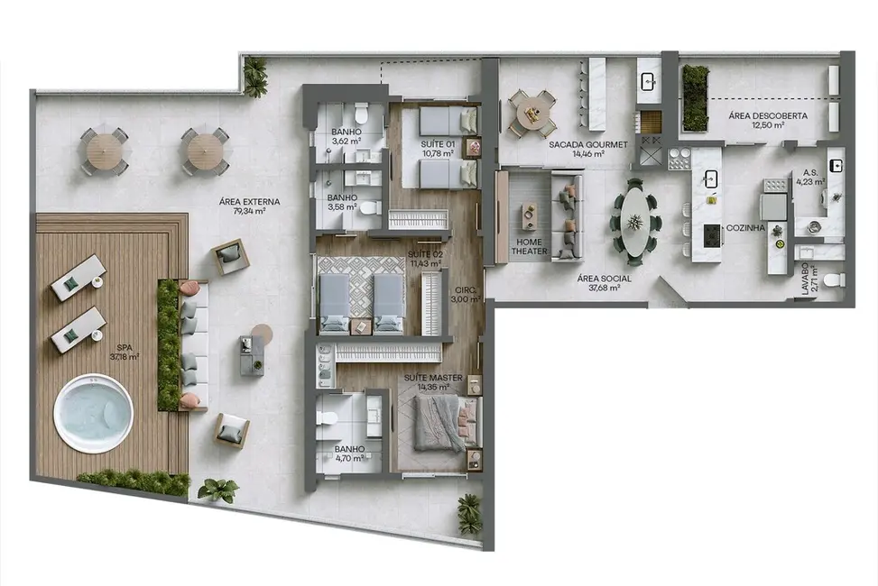Foto 5 de Apartamento com 5 quartos à venda em Centro, Itapema - SC