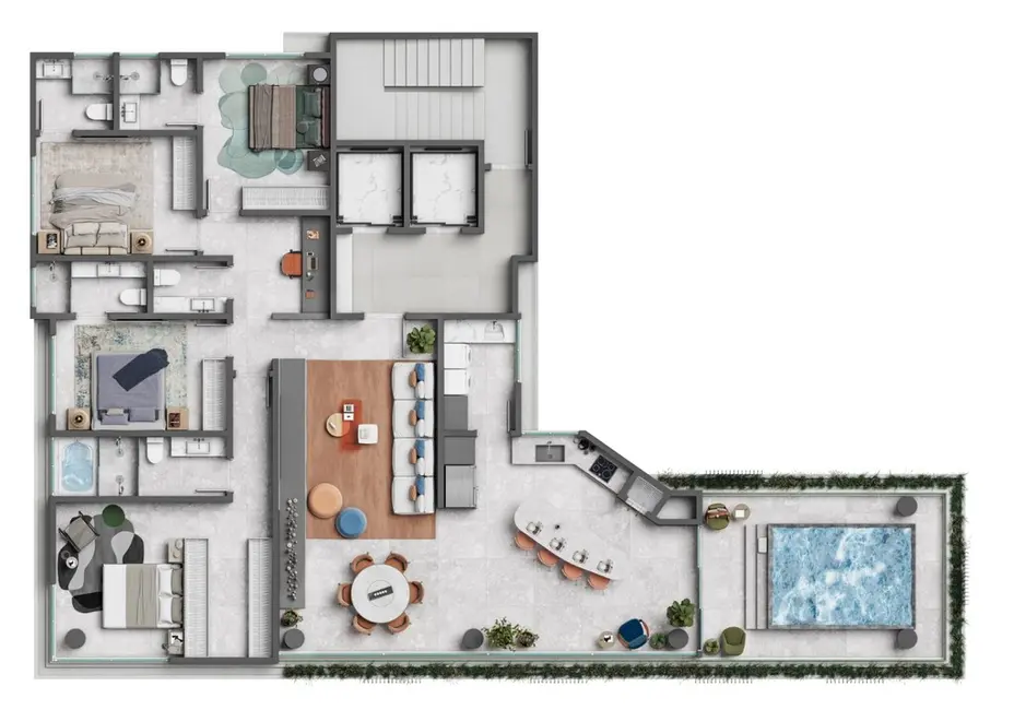 Foto 4 de Apartamento com 4 quartos à venda em Meia Praia, Itapema - SC