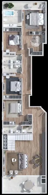 Foto 7 de Apartamento com 4 quartos à venda em Cabeçudas, Itajai - SC